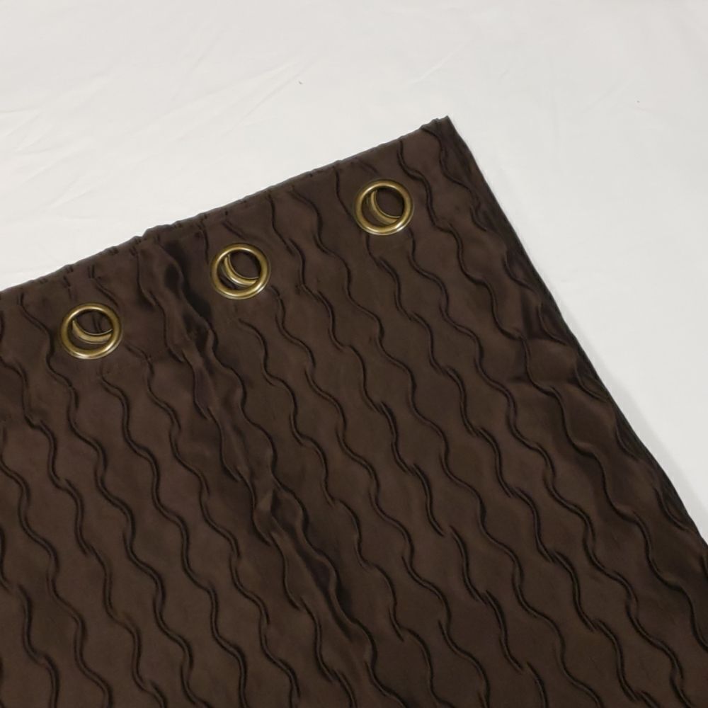 2 panels Chocolate brown Blackout curtains